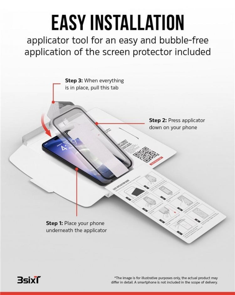 3SIXT 4in1 Protection Bundle mobilskal, skärmskydd, kameraskydd och stressfri applikator, kompatibel med Samsung Galaxy S24 Ultra, transparent 3SIXT 4in1 Protection Bundle mobilskal, skärmskydd, kameraskydd och stressfri applikator, kompatibel med Samsung Galaxy S24 Ultra, transparent