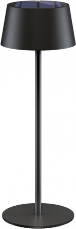 Goobay Trådlös LED-bordslampa med solcell, svart med touchkontroll, 150 lm, varmvit (3000 K), steglöst dimbar Goobay Trådlös LED-bordslampa med solcell, svart med touchkontroll, 150 lm, varmvit (3000 K), steglöst dimbar