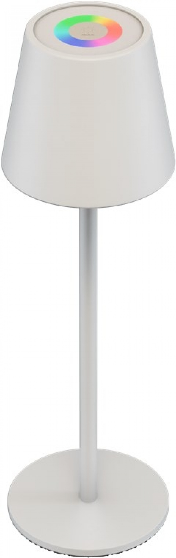 Goobay Trådlös LED-bordslampa RGBW, vit med touch-styrning, 150 lm, många RGB-ljusfärger och varmvitt (3000 K), steglöst dimbar Goobay Trådlös LED-bordslampa RGBW, vit med touch-styrning, 150 lm, många RGB-ljusfärger och varmvitt (3000 K), steglöst dimbar