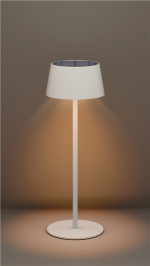 Goobay Trådlös LED-bordslampa med solcell, vit med touchkontroll, 150 lm, varmvit (3000 K), steglöst dimbar Goobay Trådlös LED-bordslampa med solcell, vit med touchkontroll, 150 lm, varmvit (3000 K), steglöst dimbar