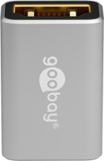 Goobay HDMI™-adapter, koppling, guldpläterad, 8K @ 60 Hz HDMI™-uttag (typ A) > HDMI™-uttag (typ A)