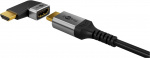 Goobay HDMI™ vinkeladapter 90° horisontal, 8K @ 60 Hz, guldpläterad HDMI™-uttag (typ A) > HDMI™ kontakt (typ A) 90 ° Goobay HDMI™ vinkeladapter 90° horisontal, 8K @ 60 Hz, guldpläterad HDMI™-uttag (typ A) > HDMI™ kontakt (typ A) 90 °