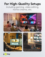 Goobay USB-C™-kabel, USB4™, 240 W, 20 Gbit/s, Power Delivery, 1,5 m USB-C™-kontakt > USB-C™-kontakt