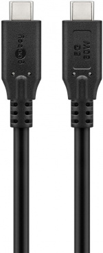 Goobay USB-C™-kabel, USB 3.2, 60 W, 5 Gbit/s, Power Delivery, 1 m USB-C™-kontakt > USB-C™-kontakt