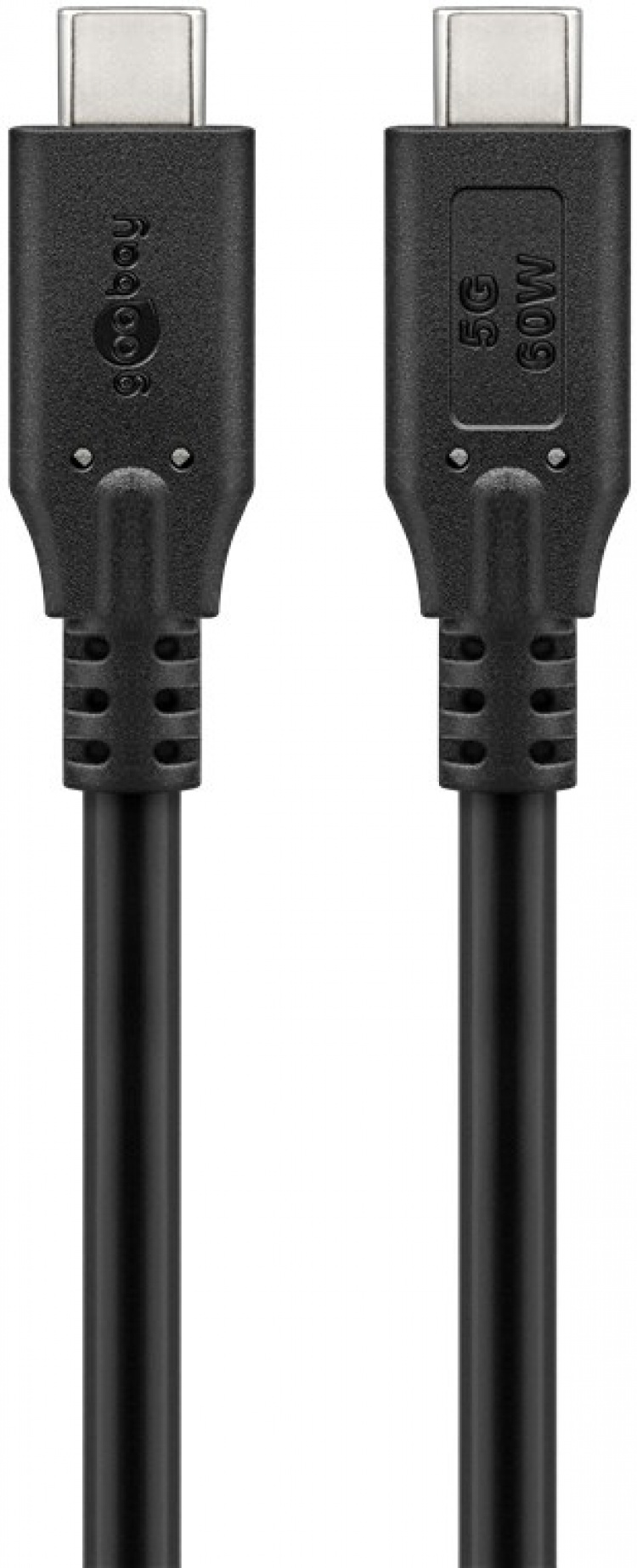 Goobay USB-C™-kabel, USB 3.2, 60 W, 5 Gbit/s, Power Delivery, 3 m USB-C™-kontakt > USB-C™-kontakt