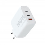 Xtorm 100W GaN2 Ultra Thuislader 2xUSB-C/USB-A Wit Xtorm 100W GaN2 Ultra Thuislader 2xUSB-C/USB-A Wit