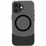 Celly Magdual MagSafe-kompatibelt skal iPhone 16 Svart + Transparent Celly Magdual MagSafe-kompatibelt skal iPhone 16 Svart + Transparent