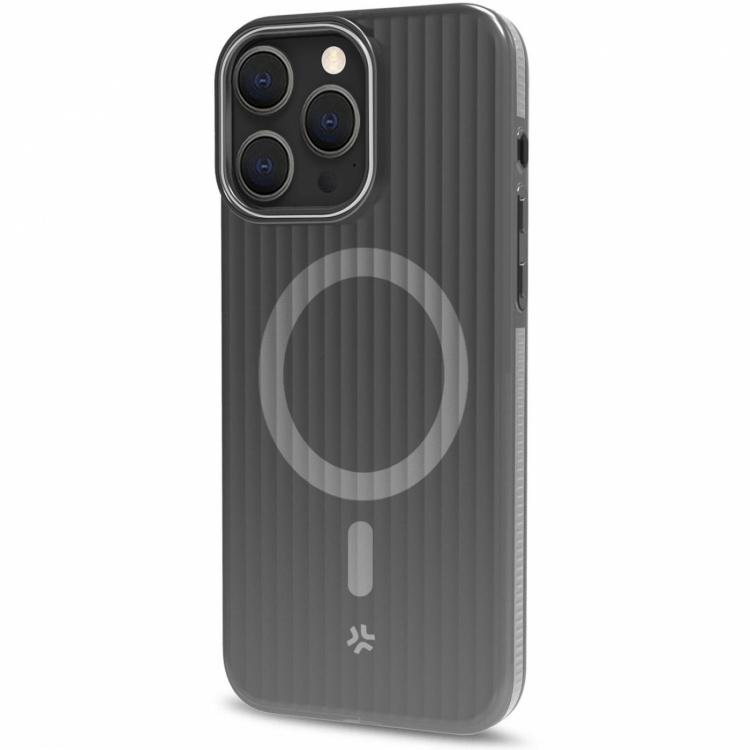 Celly Magsuit MagSafe-kompatibelt skal iPhone 16 semi-transparent Svart