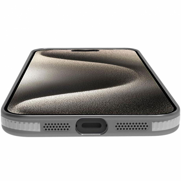 Celly Magsuit MagSafe-kompatibelt skal iPhone 16 semi-transparent Svart