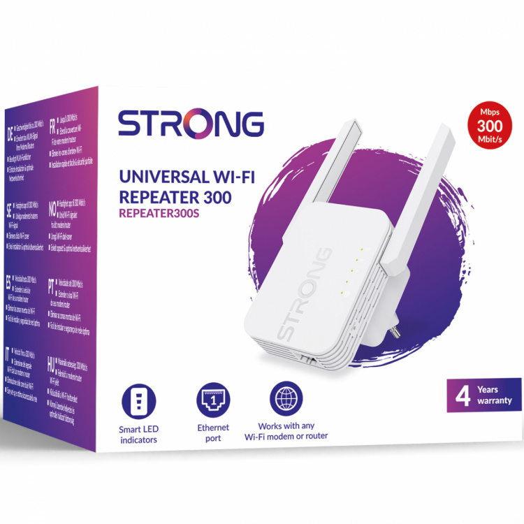 Strong Universal WiFi-Repeater 300 Mbit/s 2,4 GHz