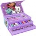 Kleurkoffer - GABBY DOLLHOUSE - set 52st in papieren kleurkoffer met handvat