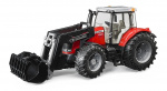 Bruder Massey Ferguson 7624 met voorlader (03047)