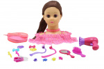Happy Friend Hairstyling hoofd bruin haar (504405)