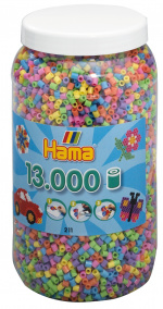 HAMA Beads Midi - Pastel Mix, 13.000 stuks (211-50) HAMA Beads Midi - Pastel Mix, 13.000 stuks (211-50)
