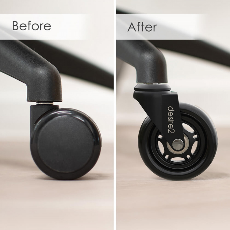 Desire2 Rubberen wielen 20 mm voor IKEA stoelen 5-pk