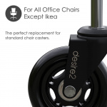 Desire2 Gummihjul 22mm för Universalstolar 5-pk Desire2 Gummihjul 22mm för Universalstolar 5-pk