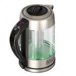 BLACK+DECKER Vattenkokare i Glas med Té-filter 1,7L
