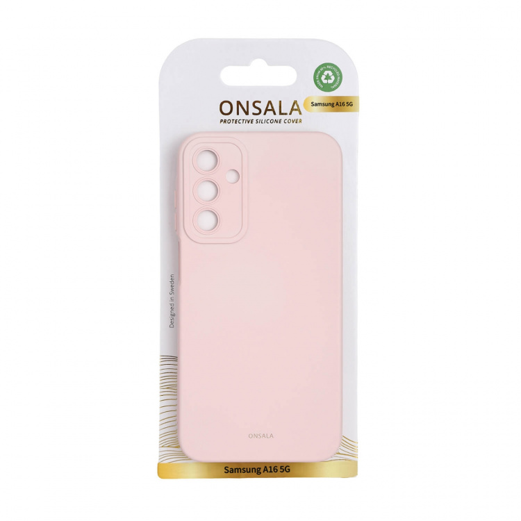 Onsala Mobilskal med Silikonkänsla Chalk Pink - Samsung A16 5G