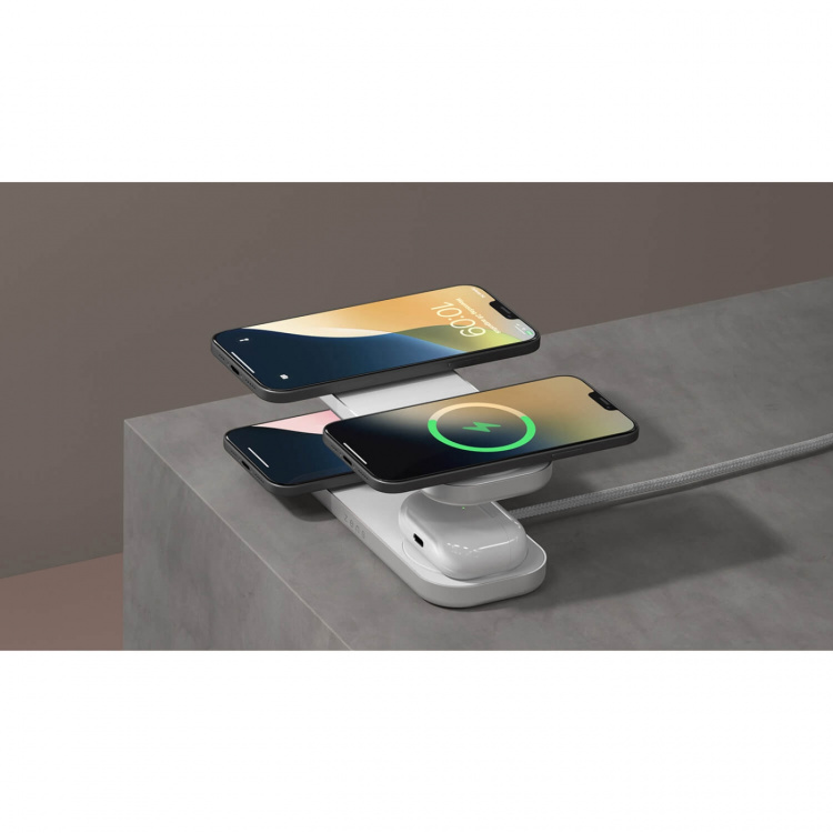 Zens Trådlös Laddare Quattro Pro 4 Qi2 Vit Zens Trådlös Laddare Quattro Pro 4 Qi2 Vit