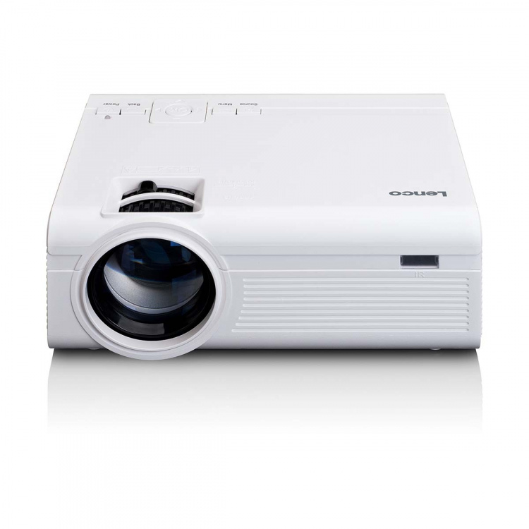Lenco LCD Projector met hoge resolutie, ondersteunt Full HD 1080P inhoud Wit