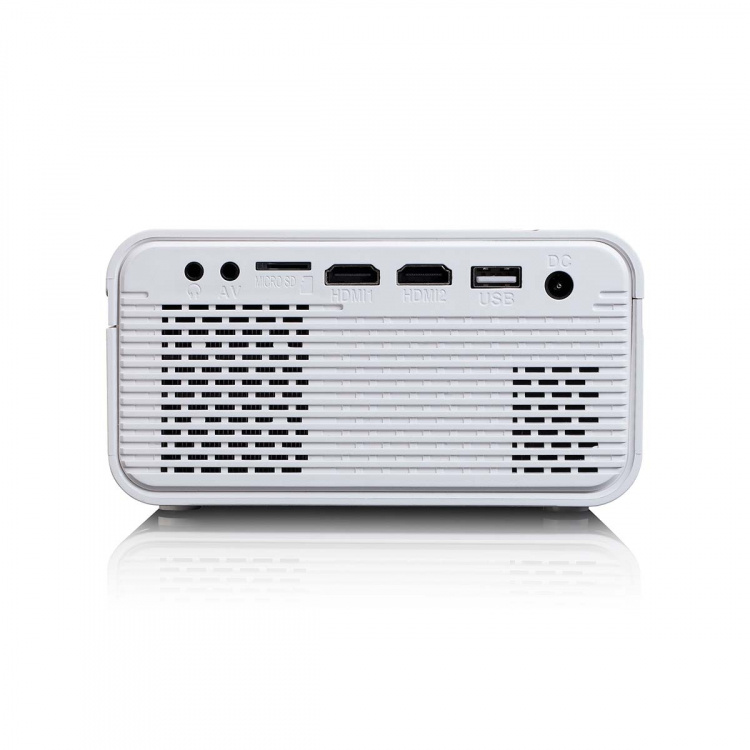 Lenco LCD Projector met hoge resolutie, ondersteunt Full HD 1080P inhoud Wit