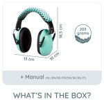 Alecto Gehoorbeschermers voor baby\'s en peuters Groen