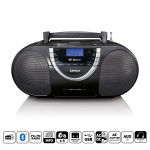 Lenco Draagbare DAB+ en FM-radio met CD-cassette en Bluetooth® Zwart