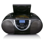 Lenco Draagbare DAB+ en FM-radio met CD-cassette en Bluetooth® Zwart