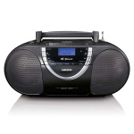 Lenco Draagbare DAB+ en FM-radio met CD-cassette en Bluetooth® Zwart