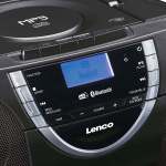 Lenco Draagbare DAB+ en FM-radio met CD-cassette en Bluetooth® Zwart