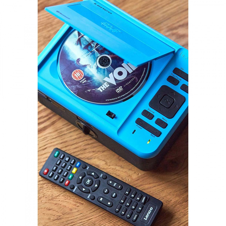 Lenco LCD Projector met DVD-speler en Bluetooth® Blue