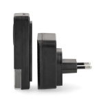 Nedis Draadloze Deurbelset | Netvoeding | 100 - 240 V AC 50/60 Hz | 1x 23A 12V | Volume: 110 dB | Signaalbereik: 150 m | IP55 | Instelbaar volume | 58 Melodieën | 1 Ontvanger | Zwart Nedis Draadloze Deurbelset | Netvoeding | 100 - 240 V AC 50/60 Hz | 1x 23A 12V | Volume: 110 dB | Signaalbereik: 150 m | IP55 | Instelbaar volume | 58 Melodieën | 1 Ontvanger | Zwart