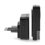 Nedis Draadloze Deurbelset | Netvoeding | 100 - 240 V AC 50/60 Hz | 1x 23A 12V | Volume: 110 dB | Signaalbereik: 150 m | IP55 | Instelbaar volume | 58 Melodieën | 1 Ontvanger | Zwart Nedis Draadloze Deurbelset | Netvoeding | 100 - 240 V AC 50/60 Hz | 1x 23A 12V | Volume: 110 dB | Signaalbereik: 150 m | IP55 | Instelbaar volume | 58 Melodieën | 1 Ontvanger | Zwart