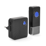 Nedis Draadloze Deurbelset | Netvoeding | 100 - 240 V AC 50/60 Hz | 1x 23A 12V | Volume: 110 dB | Signaalbereik: 150 m | IP55 | Instelbaar volume | 58 Melodieën | 1 Ontvanger | Zwart Nedis Draadloze Deurbelset | Netvoeding | 100 - 240 V AC 50/60 Hz | 1x 23A 12V | Volume: 110 dB | Signaalbereik: 150 m | IP55 | Instelbaar volume | 58 Melodieën | 1 Ontvanger | Zwart