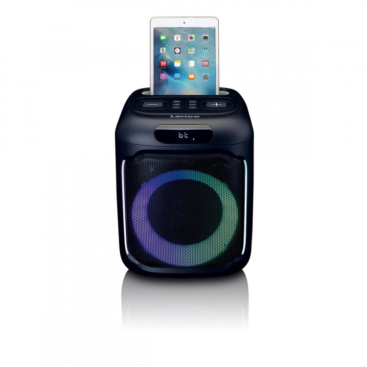 Lenco Compacte IPX4 Bluetooth® partyluidspreker met draadloze microfoon