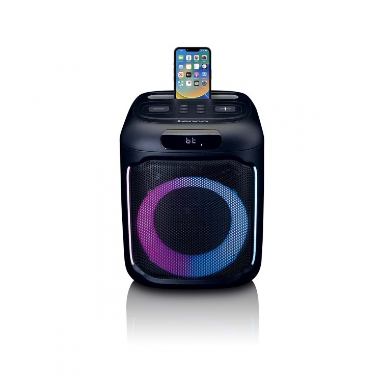 Lenco Compacte IPX4 Bluetooth® partyluidspreker met draadloze microfoon