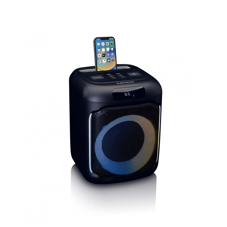 Lenco Compacte IPX4 Bluetooth® partyluidspreker met draadloze microfoon