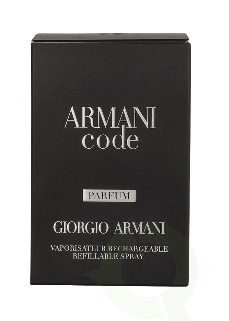 Armani Code Homme Parfum Edp Spray Refillable 30 ml
