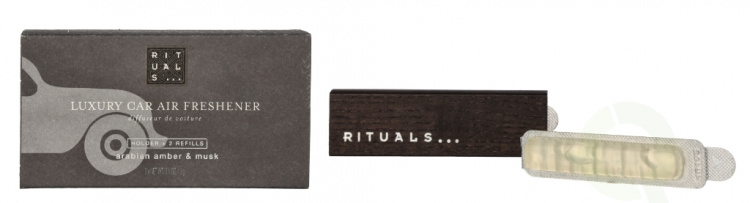 Rituals Luxury Car Air Freshener 6 g 2x3g /Arabian Amber & Musk/Holder + 2 Refills