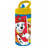 Paw Patrol Stor - Waterfles (410 ml) - De originele sportfles met rietje en ingebouwd handvat Paw Patrol