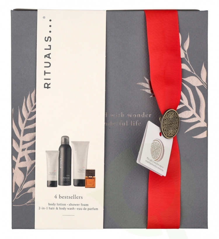 Rituals Homme Medium Set 485 ml Sport Anti-Dryness Body Lotion 70 ml/Sport 2-in-1 Shampoo & Body Wash 200 ml/Travel - L\'Essentiel Eau de Parfum 15 ml/Rituals Homme Shower Foam 200 ml