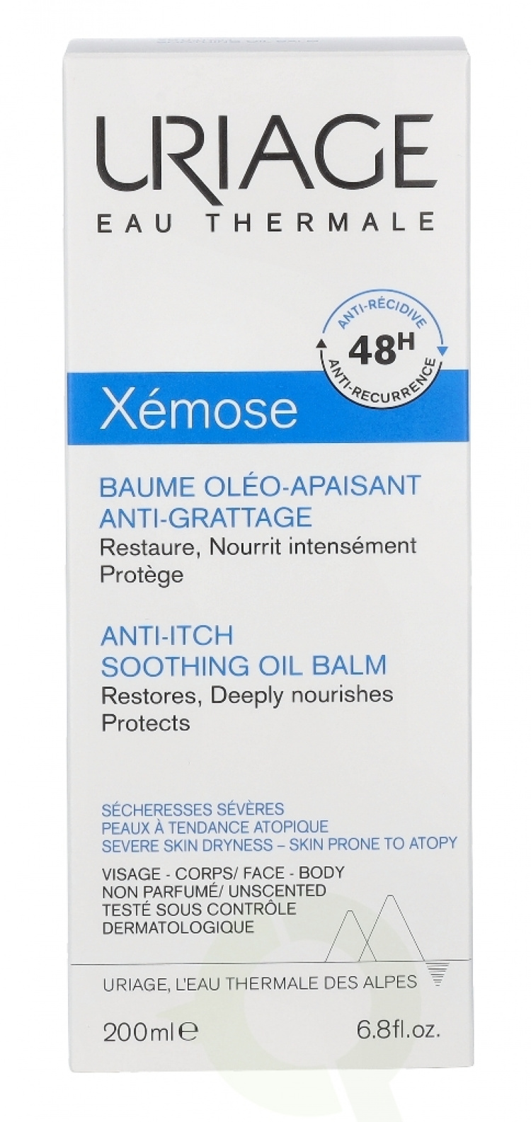 Uriage Xemose Anti-Itch Soothing Oil Balm 200 ml 48h Anti-Recurrence