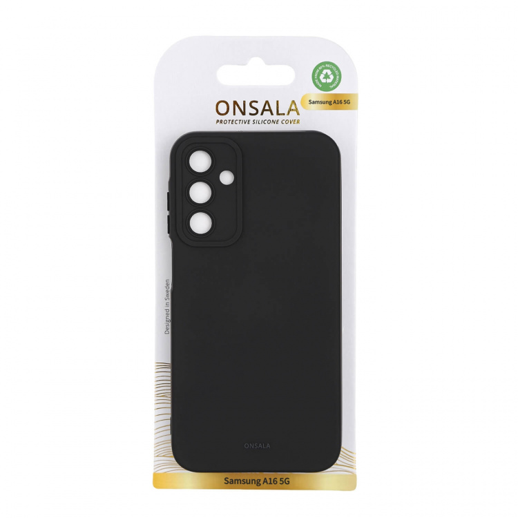 Onsala Mobilskal med Silikonkänsla Black - Samsung A16 5G Onsala Mobilskal med Silikonkänsla Black - Samsung A16 5G