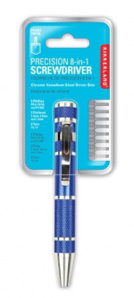Kikkerland PRECISIE 8-IN-1 SCHROEFDRAAIER ASSORTED (CD34-A) Assorti