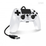 Hyperkin Nuforce Bedrade Controller Voor PS4/PC/Mac (Wit)