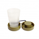 Kikkerland Opvouwbare Tumbler met Pill Compart (CU340) Kikkerland Opvouwbare Tumbler met Pill Compart (CU340)