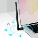 LogiLink USB-adapter Bluetooth 5.3 med antenn 150 m LogiLink USB-adapter Bluetooth 5.3 med antenn 150 m