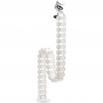 LogiLink Flexibel vertikal kabelkanal för sitt-/ståbord Vit LogiLink Flexibel vertikal kabelkanal för sitt-/ståbord Vit