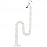 LogiLink Flexibel vertikal kabelkanal för sitt-/ståbord Vit LogiLink Flexibel vertikal kabelkanal för sitt-/ståbord Vit