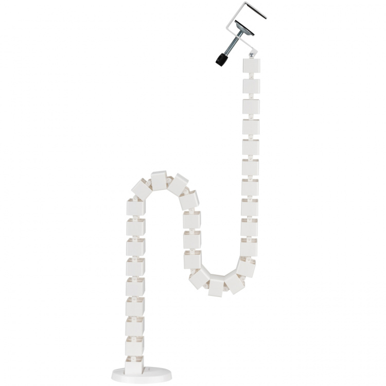 LogiLink Flexibel vertikal kabelkanal för sitt-/ståbord Vit LogiLink Flexibel vertikal kabelkanal för sitt-/ståbord Vit